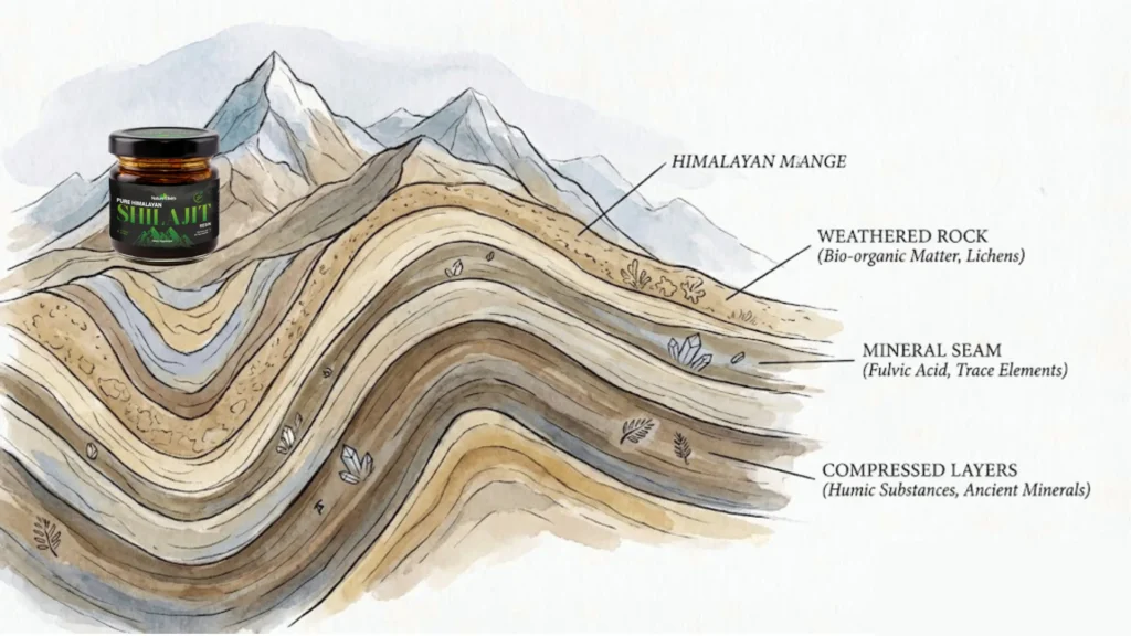 Pure Himalayan Shilajit Resin in UK - formation