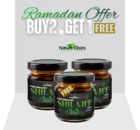 Nature Elixirs Pure Himalayan Shilajit Resin 30g – Ramadan Buy 2 Get 1 Free Offer (90g Bundle)