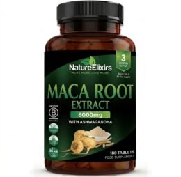 Maca Root Extract 6000mg Tablets with Ashwagandha | 180 Tablets