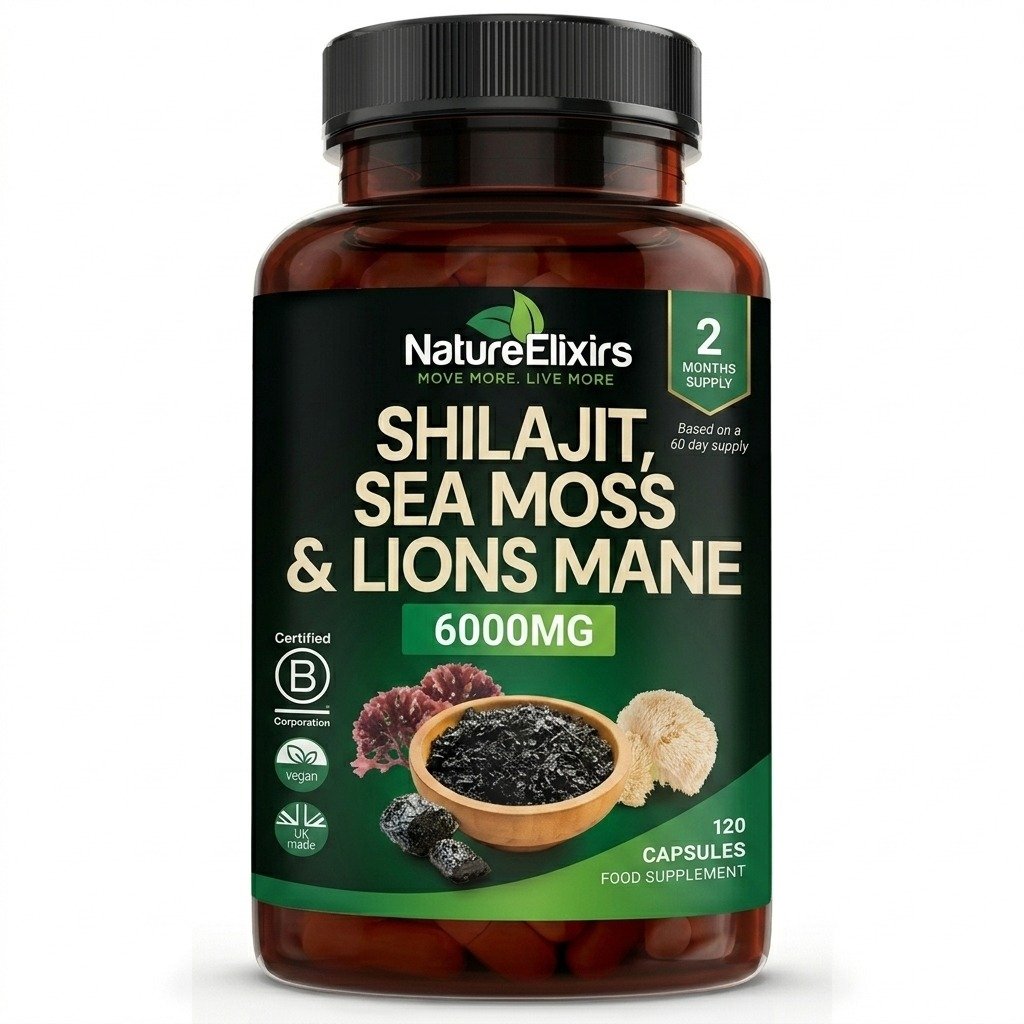 Shilajit, Sea Moss & Lion’s Mane |120 Capsules